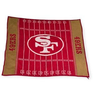 Vintage Northwest Company San Francisco 49ers NFL Throw Blanket Football Field